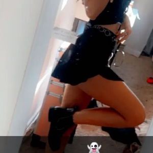 Black skort